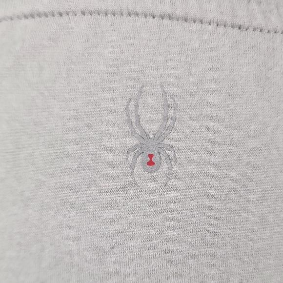 SPYDER | Women's Sporty Light Gray Athletic Short Sleeve Gym Workout Tee | M - Picture 4 of 10